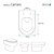 Tampa de Vaso Almofadada Carrara Creme para Bacia Deca 6lpf - Imagem 3