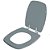 Assento Sanitário Poliester Soft Close Stylus Cinza Perola para vaso Celite - Imagem 2