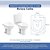 Assento Sanitário Tampa de Vaso Branco Resina Poliester Riviera para bacia Celite - Imagem 3
