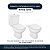 Tampa de Vaso com Amortecedor Riviera Branco para Bacia Celite 6lpf - Imagem 4