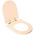 Tampa de Vaso Carrara Rosa Floral para bacia Deca Com Ferragem Dourada - Imagem 2