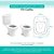 Assento Sanitário Tampa de Vaso Branco MDF Laqueado Fit para bacia Celite - Imagem 3
