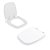 Assento Sanitário Tampa de Vaso Branco MDF Laqueado Fit para bacia Celite - Imagem 2