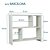 Rack Nicho Aparador Branco para TV Sala Quarto Escritorio - Imagem 3