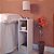 Conjunto Mesa De Cabeceira Pequena 20x20x60cm Branco Quarto Sala - Imagem 2