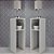 Conjunto Mesa De Cabeceira Pequena 20x20x60cm Branco Quarto Sala - Imagem 1