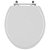 Assento Sanitario Poliester Convencional Oval Cinza Platina para vaso Incepa - Imagem 1