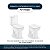 Assento Sanitário Poliester Soft Close Art Branco para vaso Incepa - Imagem 4