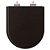 Tampa de Vaso Poliéster com Amortecedor Smart Noir (Preto Fosco) Para Bacia Celite - Imagem 1