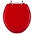 Assento Sanitário Sabará Vermelho Para Louça Icasa - Imagem 1