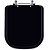 Tampa de Vaso Piano Preto Fosco para Bacia Deca 6lpf - Imagem 1