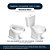 Assento Sanitario Poliester com Amortecedor Ravena Creme para bacia Deca - Imagem 4