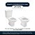 Assento Sanitario Poliester com Amortecedor Life Pergamon (Bege Claro) para Vaso Celite - Imagem 4