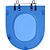 Assento Sanitario Poliester Luna Azul Transparente para vaso Icasa - Imagem 1