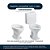 Assento Sanitario Poliester com Amortecedor Convencional Oval Amarelo Terra para vaso Celite - Imagem 4