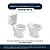 Assento Sanitario Poliester com Amortecedor Colonial Branco para Vaso Hervy - Imagem 4