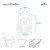 Assento Sanitario Poliester com Amortecedor Ezedra Bone (Bege Claro) para Vaso Ideal Standard - Imagem 3