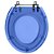 Assento Sanitario Poliester Azalea Azul Transparente para vaso Celite - Imagem 1