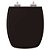 Assento Sanitario Poliester com Amortecedor Paladium Preto para Vaso Celite - Imagem 1