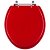 Tampa de Vaso Convencional / Oval Vermelho Para Bacia de todos os fabricantes de louças - Imagem 1