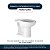 Tampa De Vaso Poliester Com Amortecedor Aloha Branco Para Bacia Celite - Imagem 4