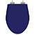 Assento Sanitario Poliester Com Amortecedor Absolute Azul Cobalto Para Vaso Ideal Standard - Imagem 1