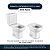 Tampa De Vaso Poliester Com Amortecedor Etna Branco Para Bacia Icasa - Imagem 4