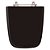 Assento Sanitario Aero Preto para vaso Ideal Standard - Imagem 1