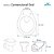 Assento Sanitário Convencional / Oval Bone (Bege Claro) para vaso Ideal Standard - Imagem 2