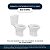 Assento Sanitário Poliester Soft Close Eco Branco para vaso Celite - Imagem 4
