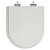 Assento Sanitário Poliester Soft Close Smart Cinza Prata para vaso Celite - Imagem 1