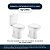 Assento Sanitário Poliester Soft Close Up Cinza Prata para vaso Celite - Imagem 4
