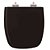 Assento Sanitário Poliester Soft Close Versato Preto para vaso Celite - Imagem 1