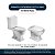 Assento Sanitário Poliester Soft Close Oxford Cinza Real para vaso Deca - Imagem 4