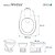 Assento Sanitário Poliester Soft Close Windsor Creme (Bege Claro) para bacia Deca - Imagem 3