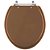 Assento Sanitario Poliester Colonial Ocre (Marrom) para vaso Hervy - Imagem 1