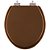 Assento Sanitário Poliester Soft Close Colonial Ocre (Marrom) para vaso Hervy - Imagem 1