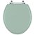 Assento Sanitario Poliester Convencional Oval Verde Claro para vaso Icasa - Imagem 1