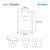 Assento Sanitário Poliester Soft Close Square Branco para vaso Incepa - Imagem 3