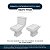 Assento Sanitário Poliester Soft Close Square Bone (Bege Claro) para vaso Incepa - Imagem 4
