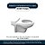 Assento Sanitário Poliester Soft Close Studio Bone (Bege) para vaso Incepa - Imagem 4