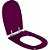 Assento Sanitário Poliester Paris Ametista (Roxo) para vaso Ideal Standard - Imagem 2