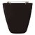 Assento Sanitário Poliester Plaza Preto para vaso Ideal Standard - Imagem 1
