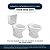 Assento Sanitário Poliester Soft Close Araxa Branco para Louça Santa Clara - Imagem 4
