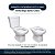 Assento Sanitário Poliester Soft Close Dona Beja Caramelo  para vaso Santa Clara - Imagem 4