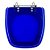 Assento Sanitário Poliester Fit Azul Transparente para vaso Celite - Imagem 1