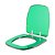 Assento Sanitário Poliester Fit Verde Transparente para vaso Celite - Imagem 2