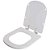 Assento Sanitário Poliester Soft Close Life Cinza Prata para vaso Celite - Imagem 2