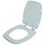 Assento Sanitário Poliéster Soft Close Amarilis Verde Claro para vaso Fiori - Imagem 2