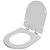 Assento Sanitário Poliéster Soft Close Silent Cinza Claro para vaso Hervy - Imagem 2